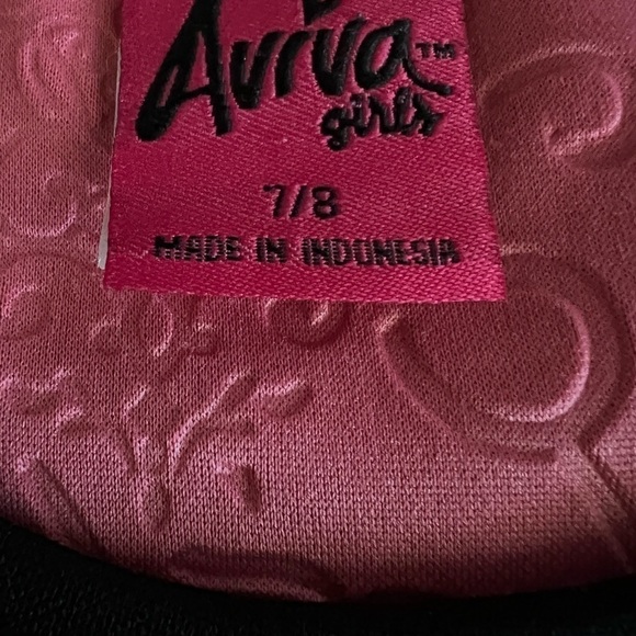 AVIVA GIRLS CUTE ORANGE AND BLACK SKATER STYLE DRESS SIZE 7/8 - Picture 4 of 7